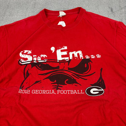 2012 Georgia Bulldogs Football T-Shirt Rot (L)