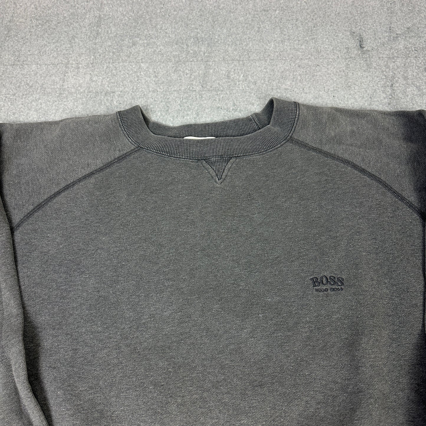 Vintage Hugo Boss Sweater Grau (XXL)