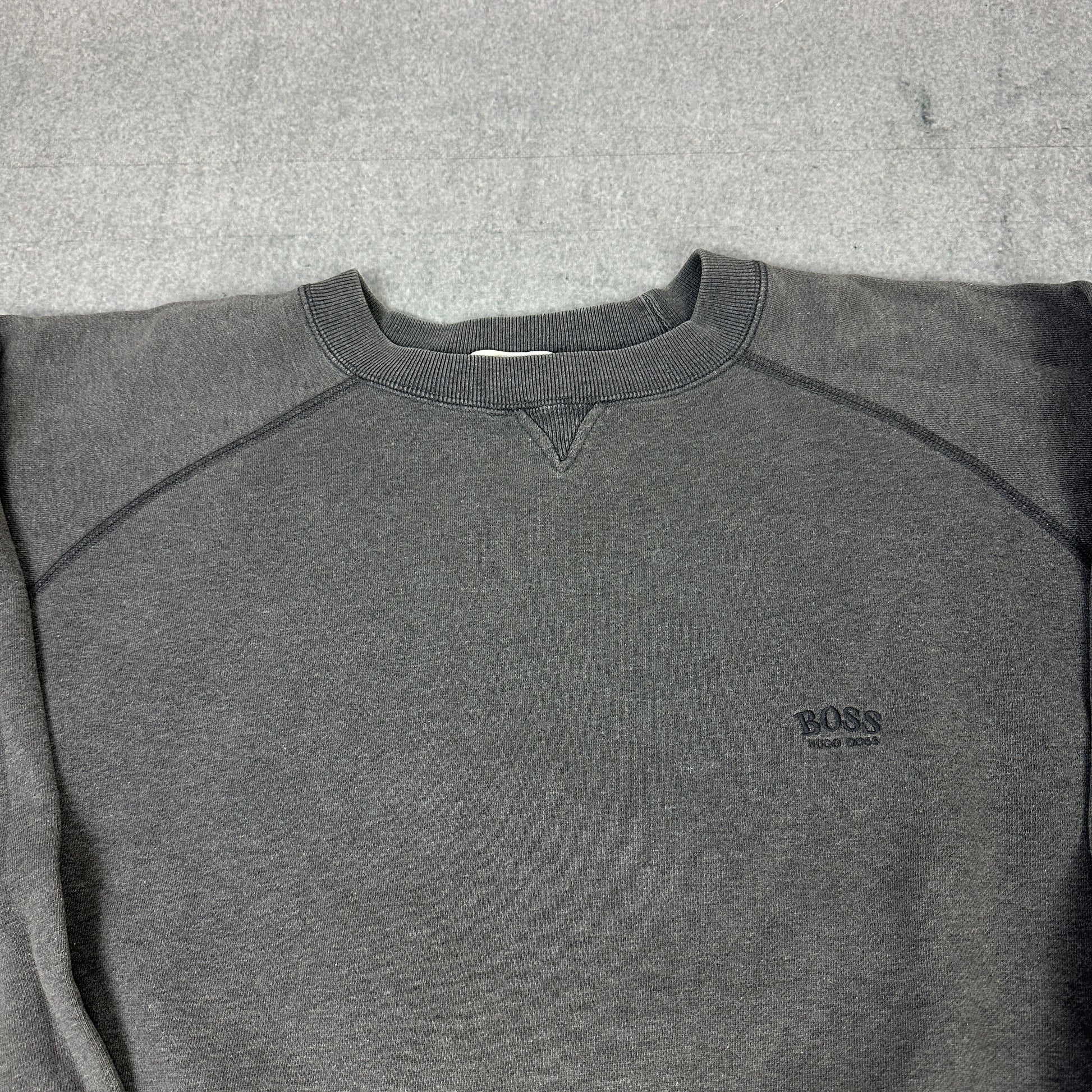 Vintage Hugo Boss Sweater Grau (XXL)