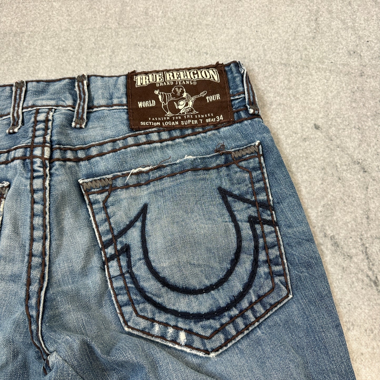 True Religion Baggy Jeans Blau (33)