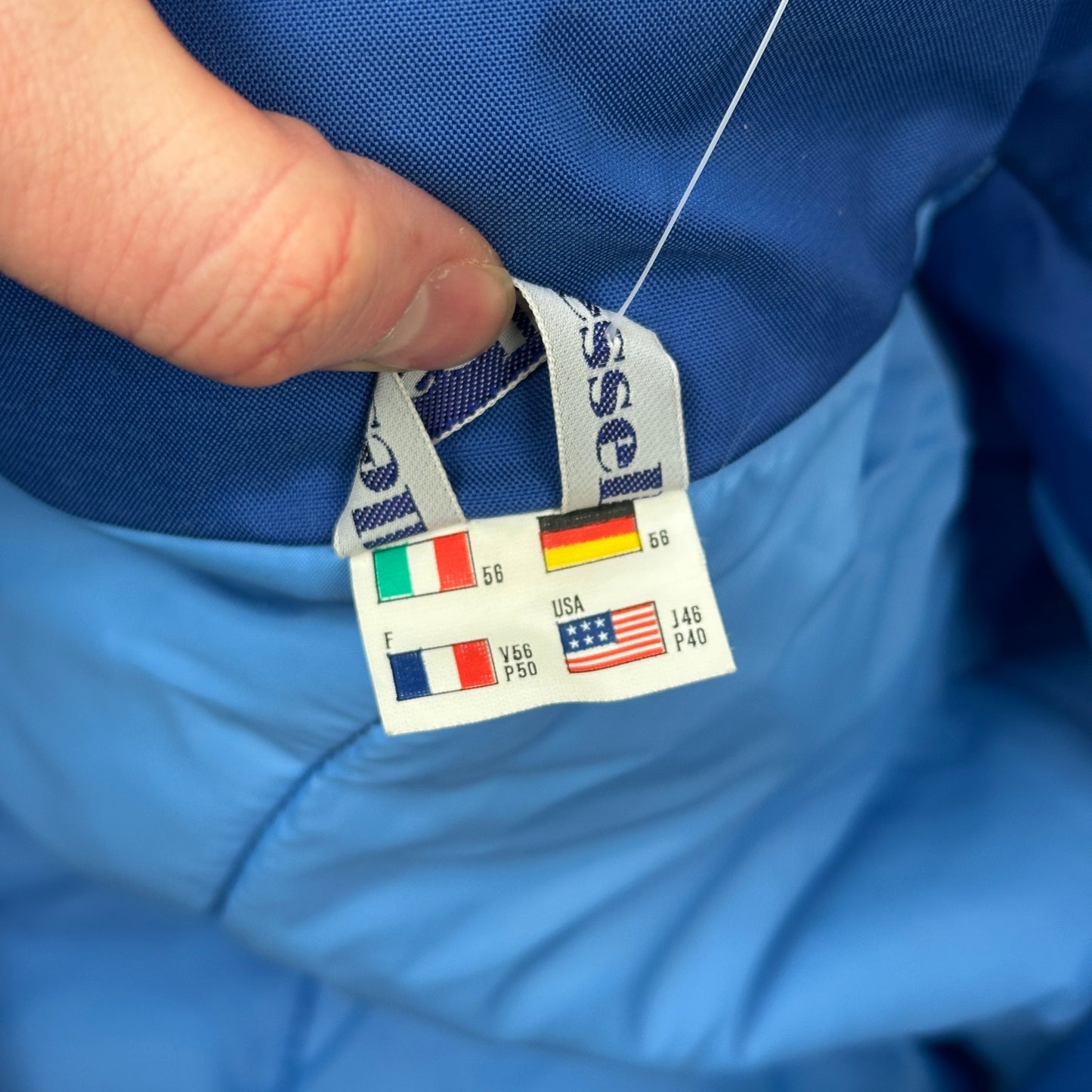 Vintage 80er Ellesse Jacke Blau (L)