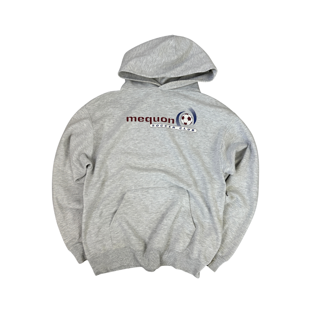 Vintage Jerzees Mequon Soccer Club Hoodie Grau (M)