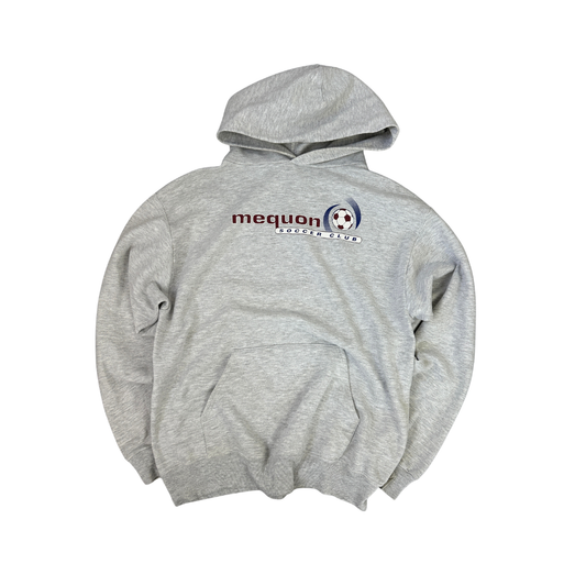 Vintage Jerzees Mequon Soccer Club Hoodie Grau (M)