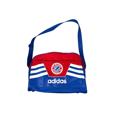 Vintage 80er FC Bayern München Adidas Fan-Set – Tasche + Handtuch + Kulturtasche