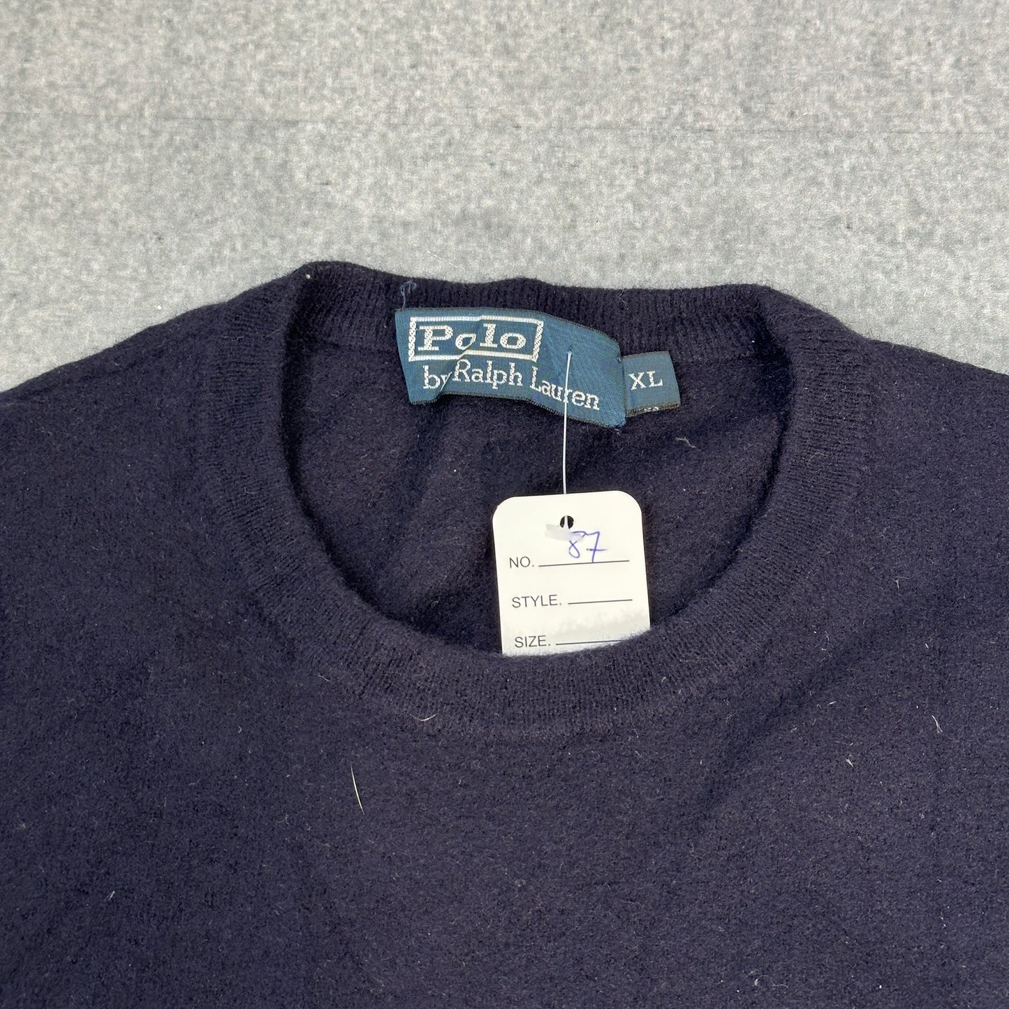 Ralph Lauren Polo Ralph Lauren Pony Logo Merinowolle Pullover Marineblau (XL)