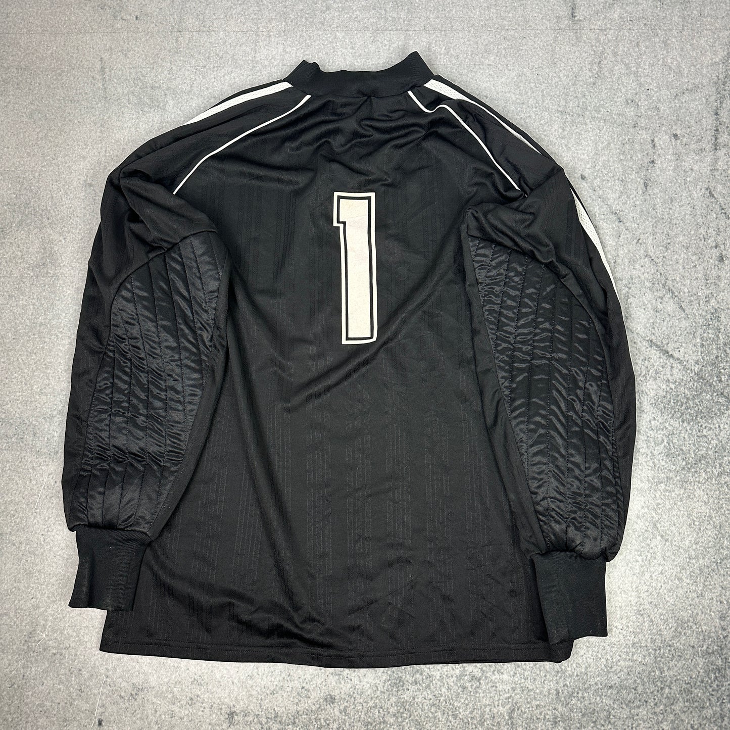 Vintage 80er Jahre Adidas Torwart Trikot Schwarz (L)