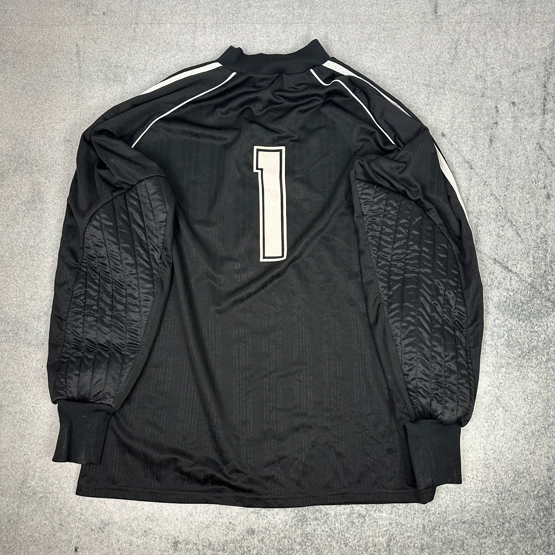 Vintage 80er Jahre Adidas Torwart Trikot Schwarz (L)
