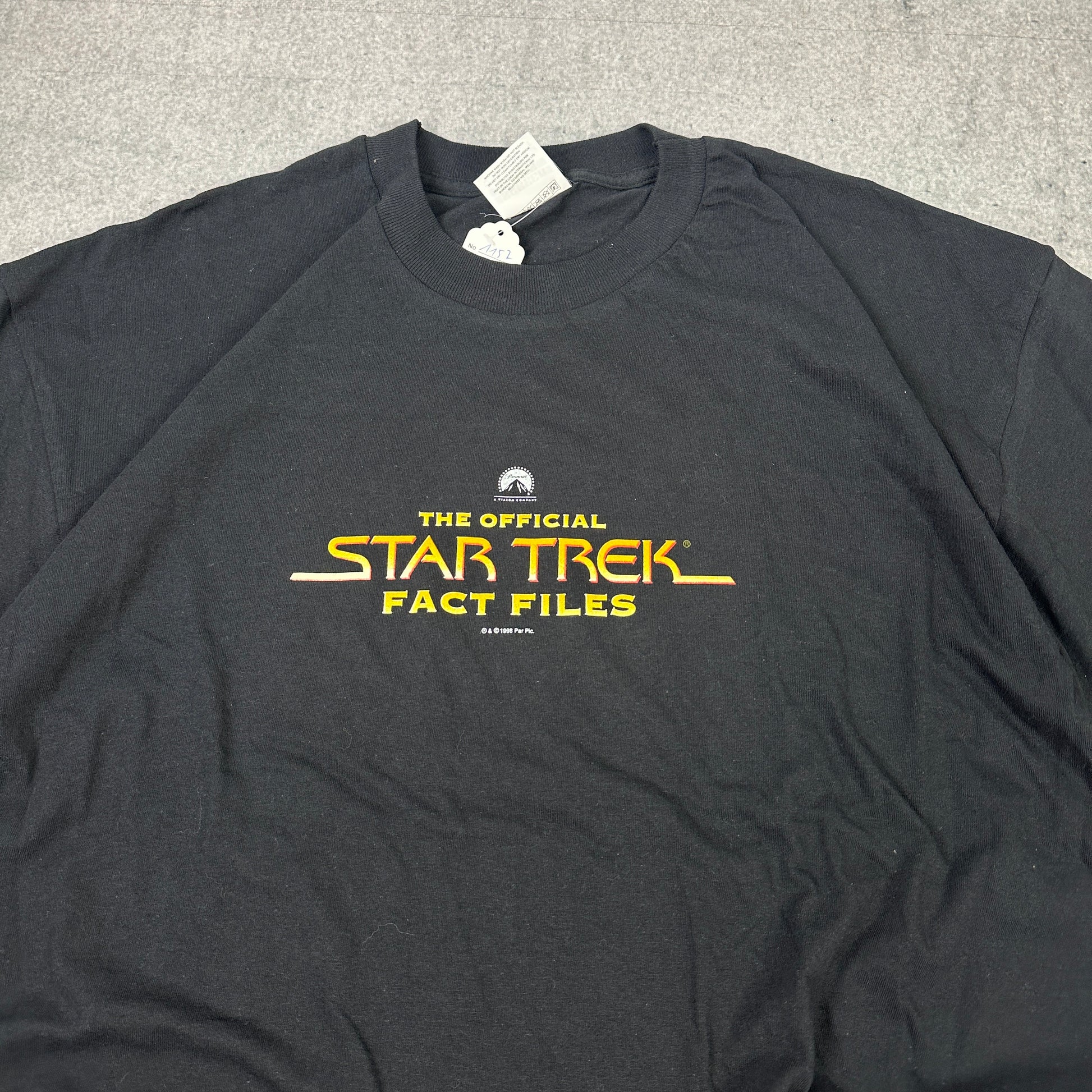 Vintage Screen Stars Star Trek T-Shirt 1998 Schwarz (XL)