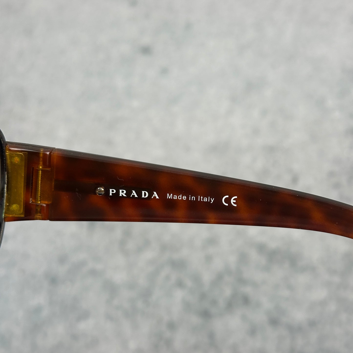 Vintage Prada 2005 Pilot Wrap Sonnebrille Braun