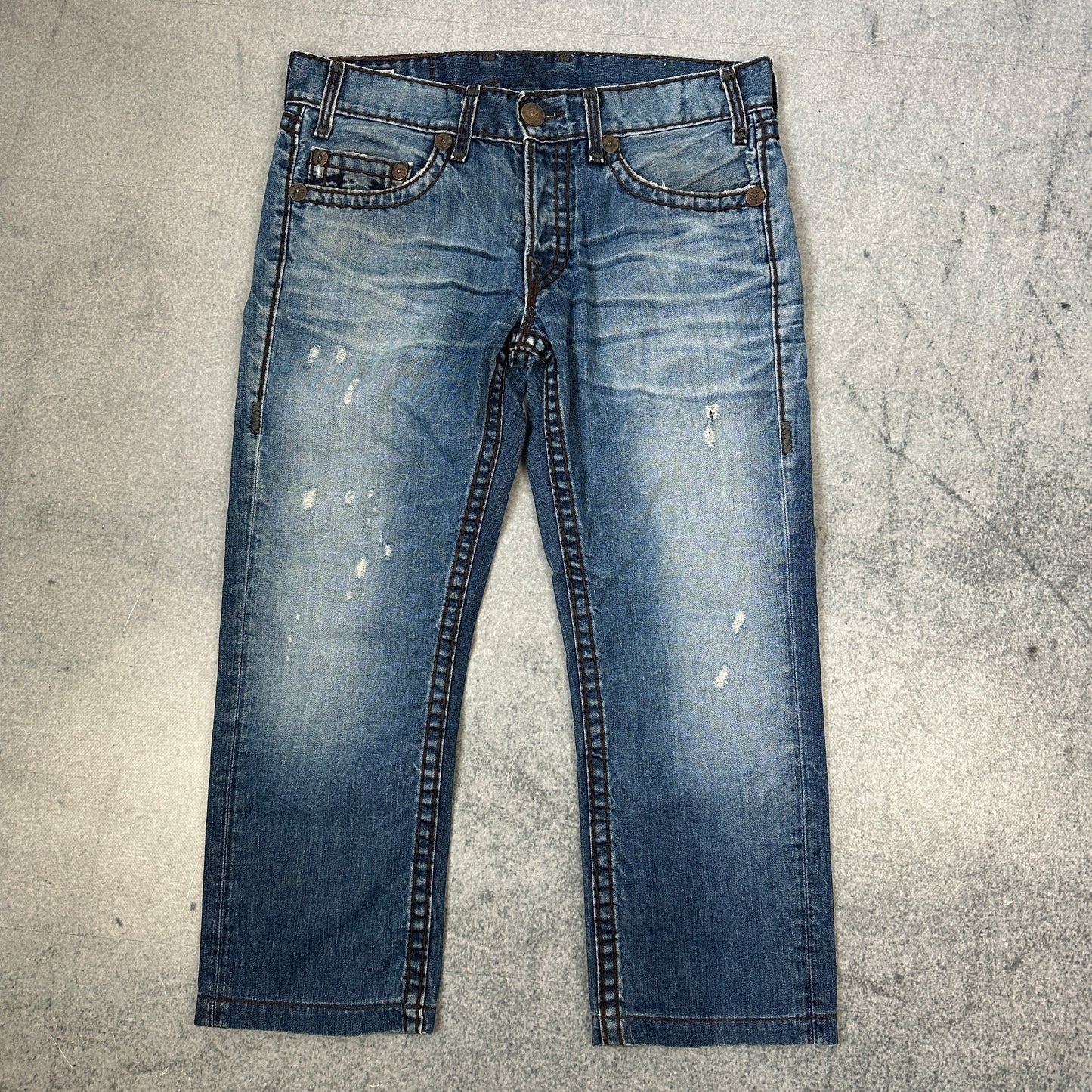 True Religion Baggy Jeans Blau (33)
