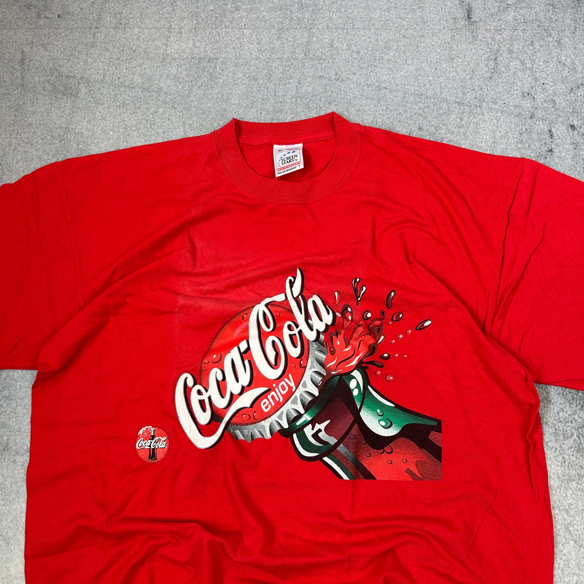 Screen Stars Coca-Cola T-Shirt Rot (XL)