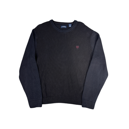 Vintage Chaps Strickpullover Schwarz (XL)