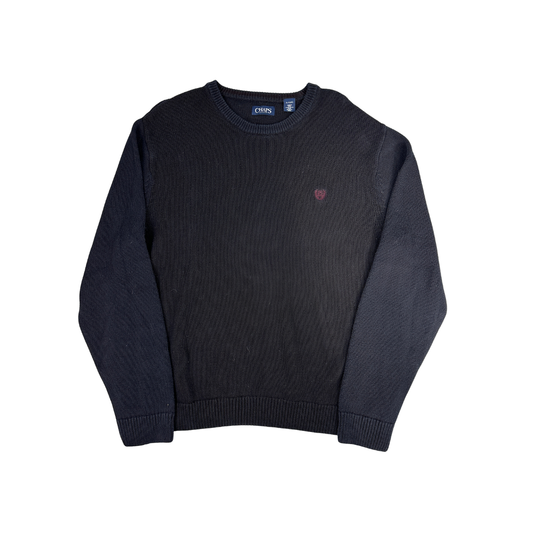 Vintage Chaps Strickpullover Schwarz (XL)