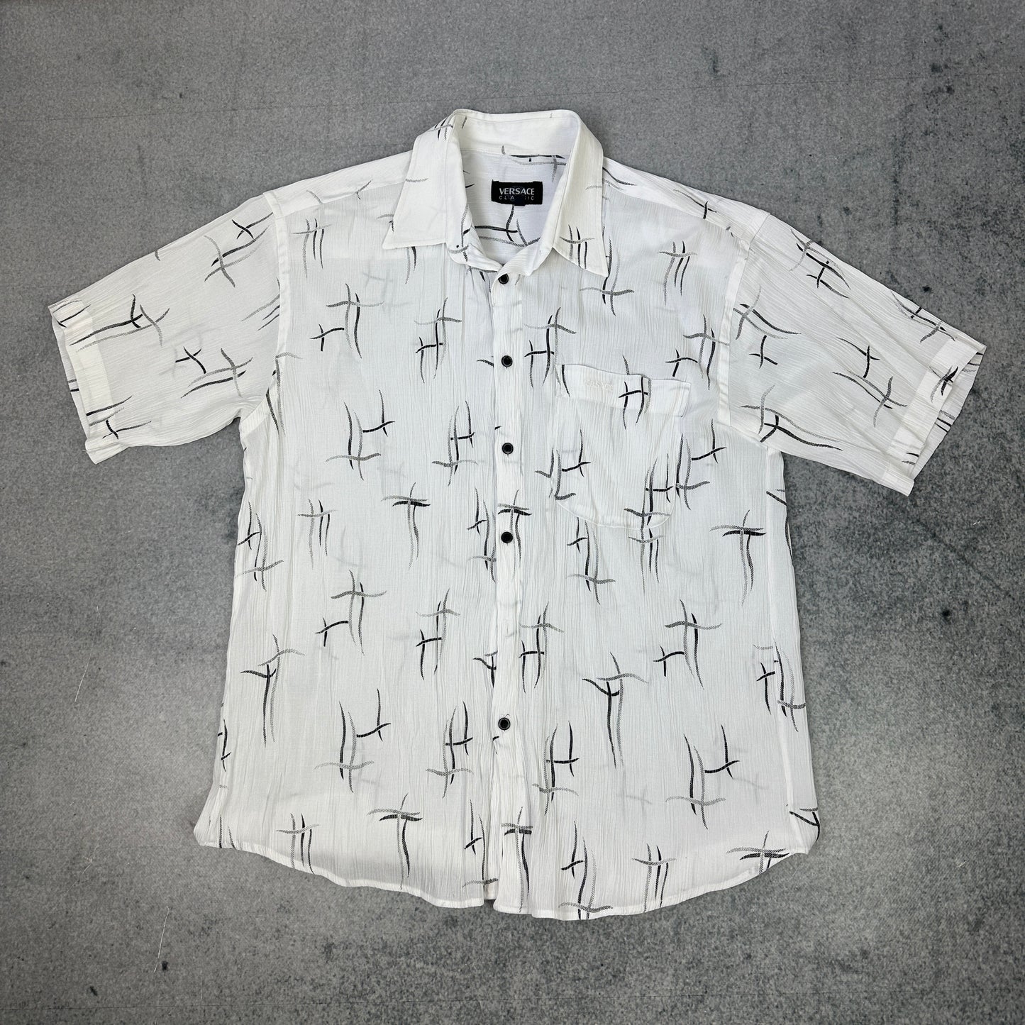 Vintage Versace Classic Hemd Weiß (XL)