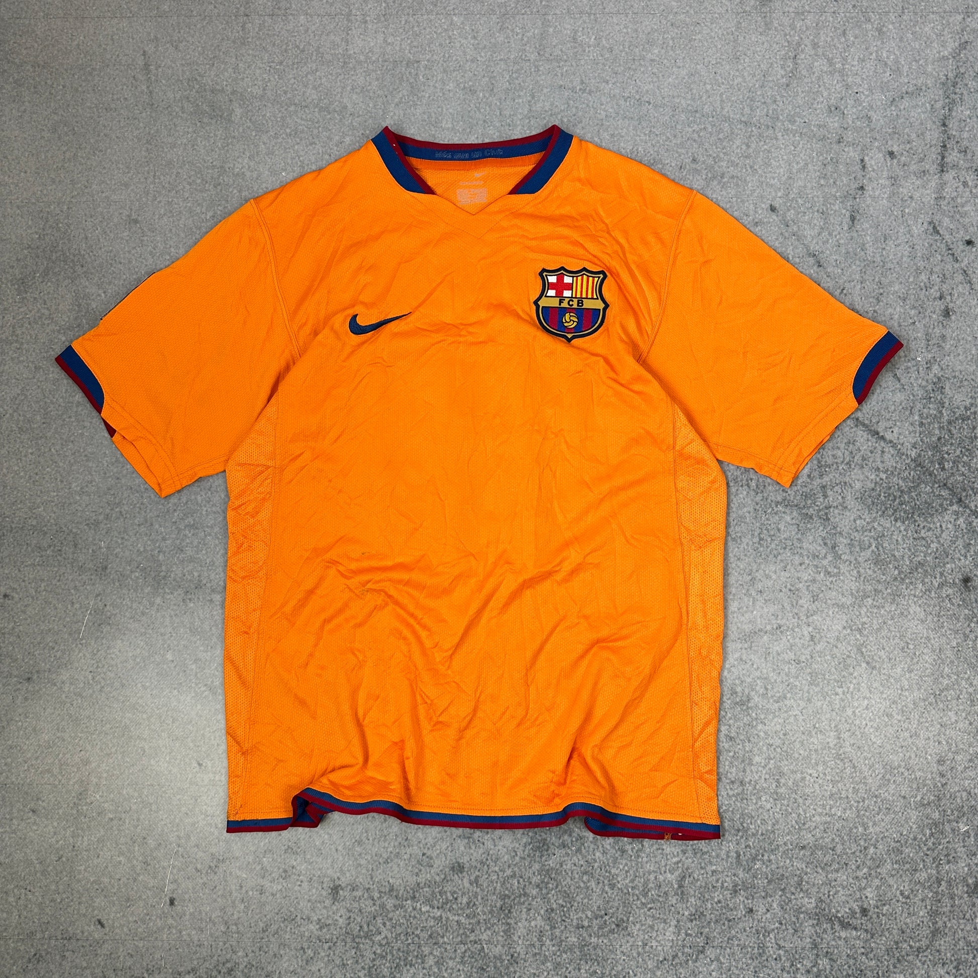 Nike FC Barcelona Trikot 2007-2008 Ronaldinho Orange (M)