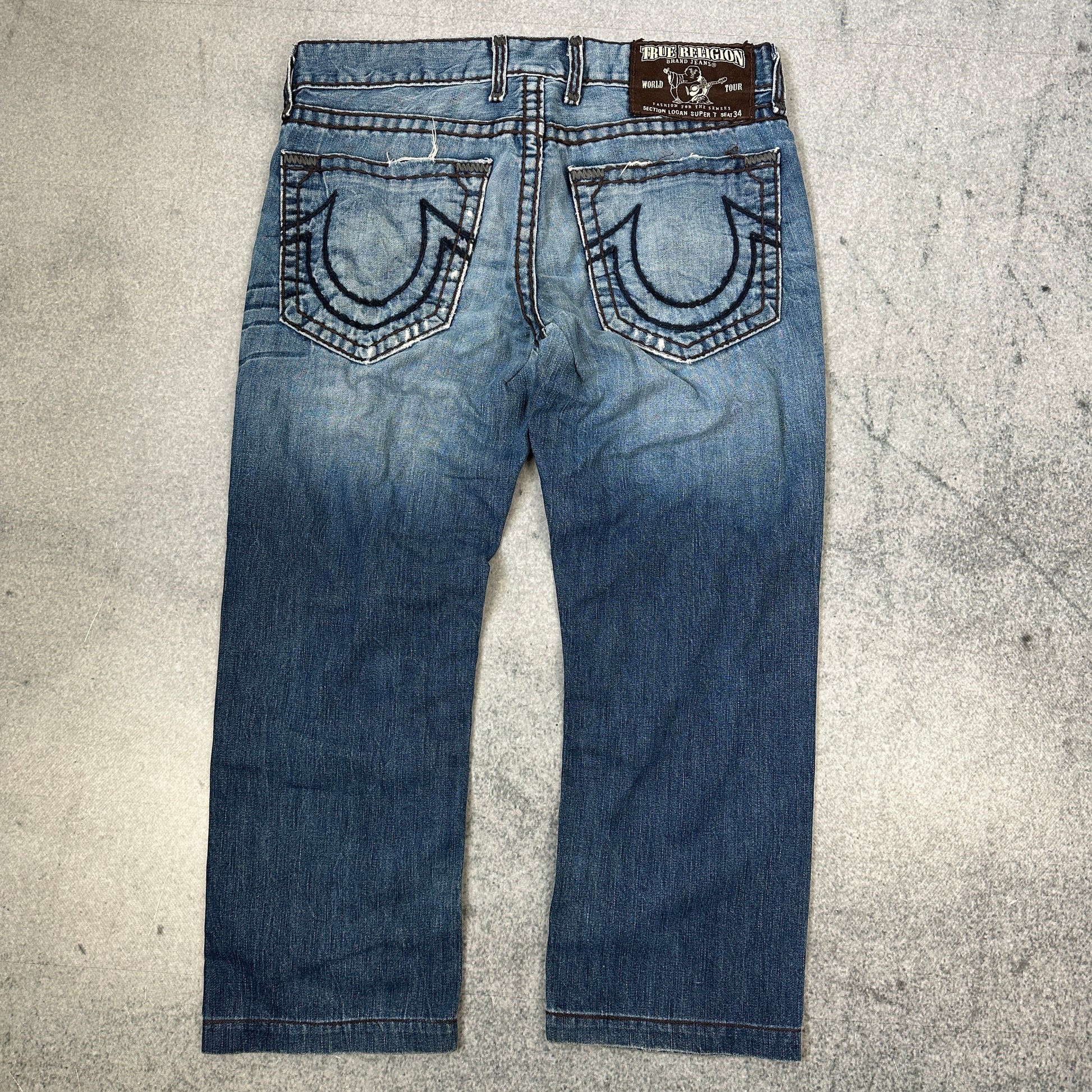 True Religion Baggy Jeans Blau (33)