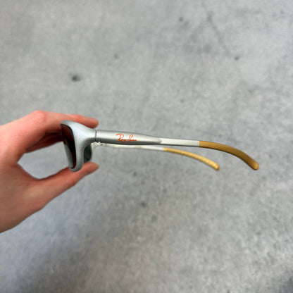 2000er Ray-Ban Sonnenbrille Silber