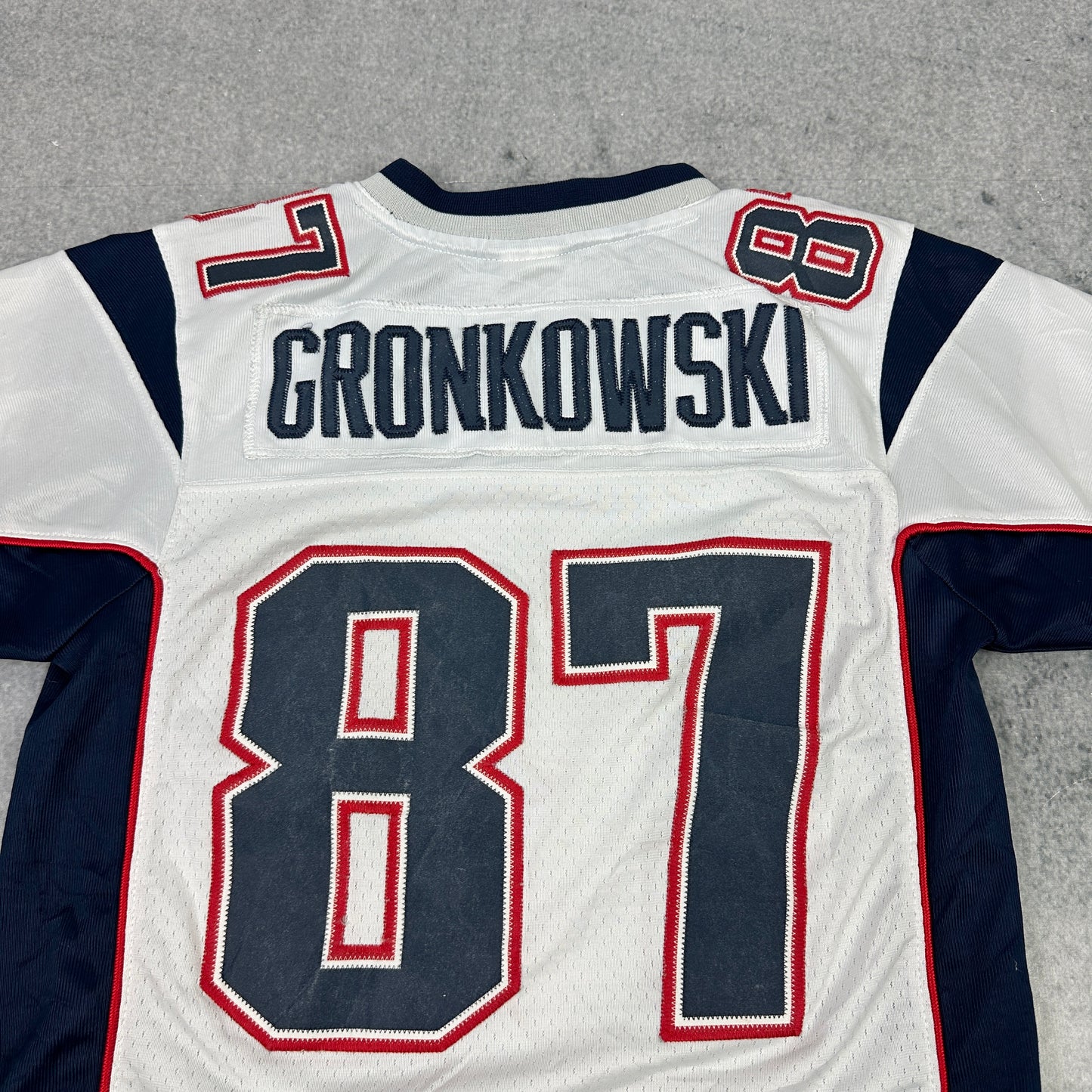 Nfl Equipment On Field New England Patriots / Rob Gronkowski Trikot Weiß (Kindergröße M)