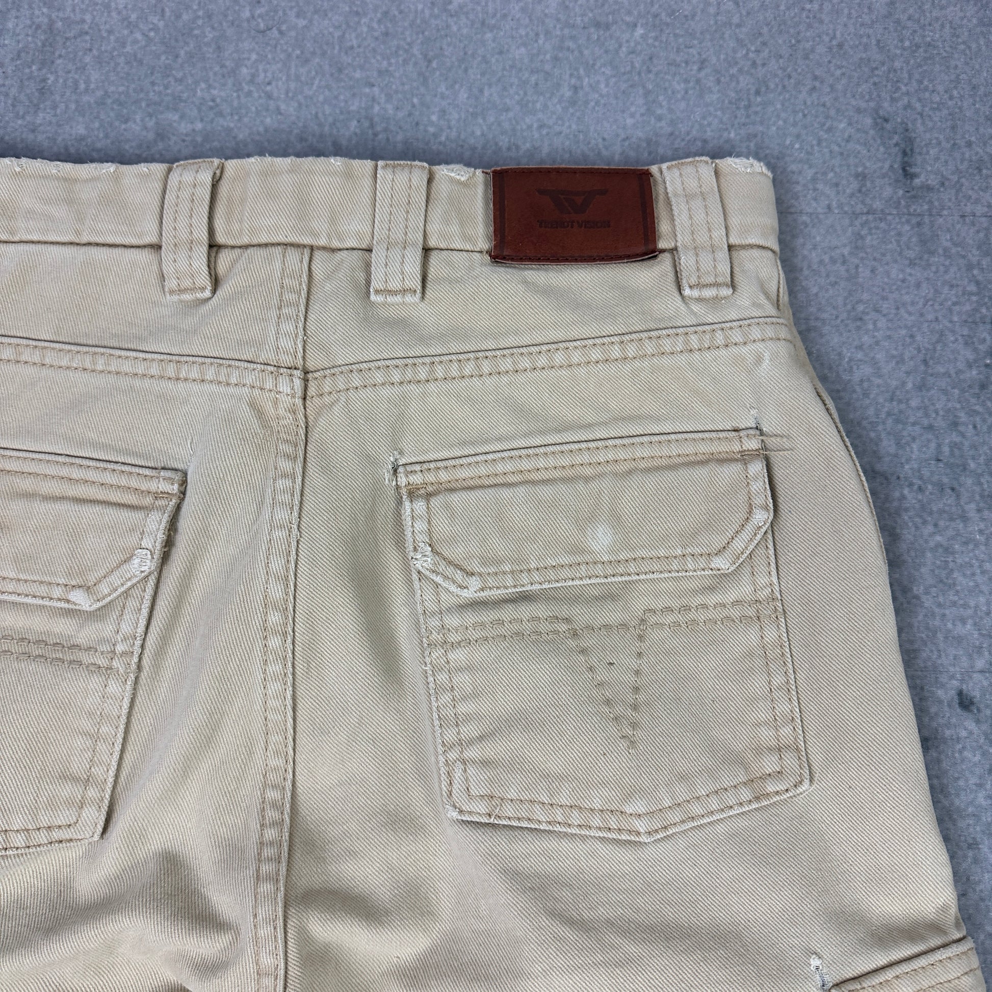 Trendt Vision Cargoshorts Jeans Beige (XS)