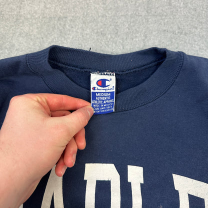 Vintage 90er Champion Bradley University Sweater Marineblau (M)