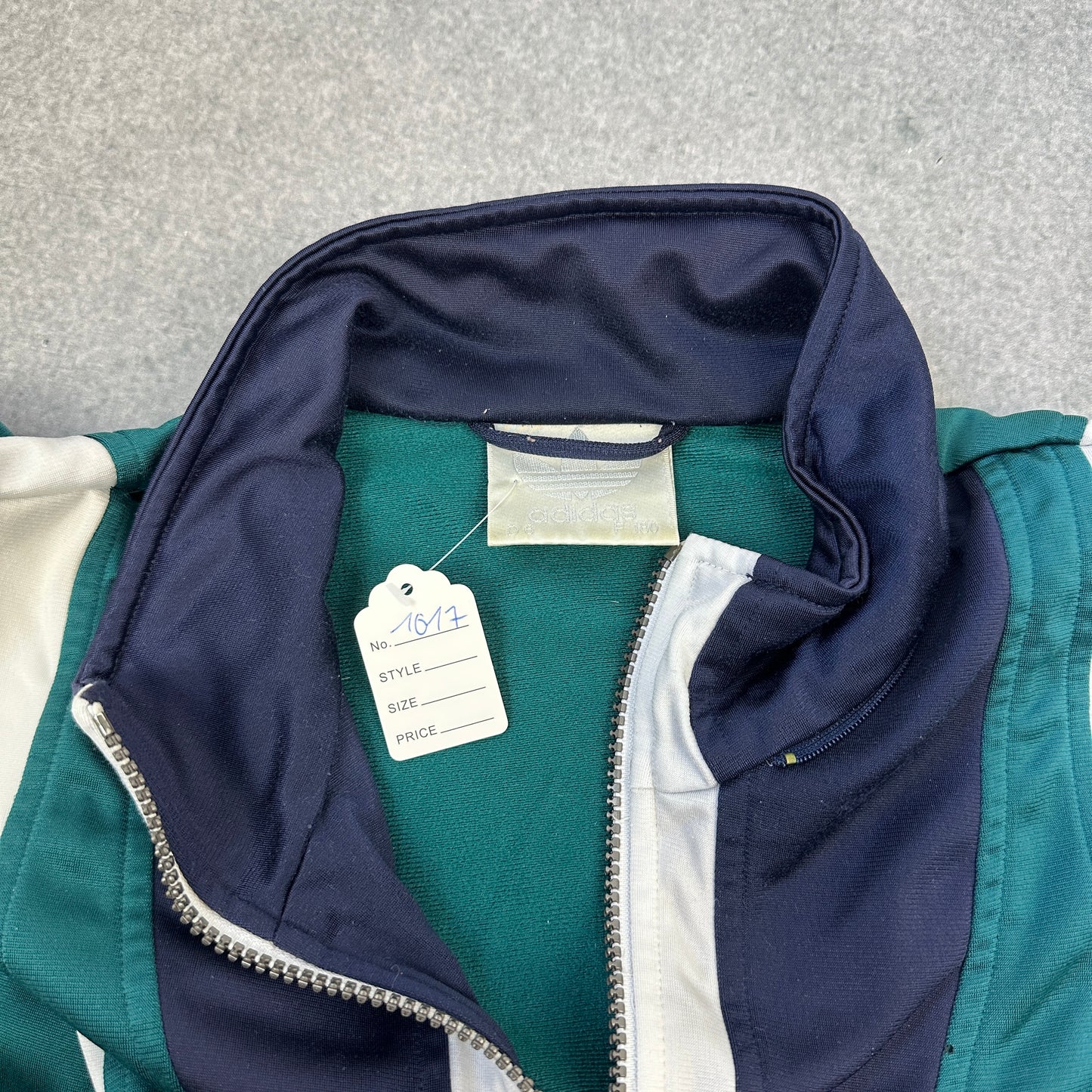 Vintage 80er Adidas Trainingsjacke Grün (L)