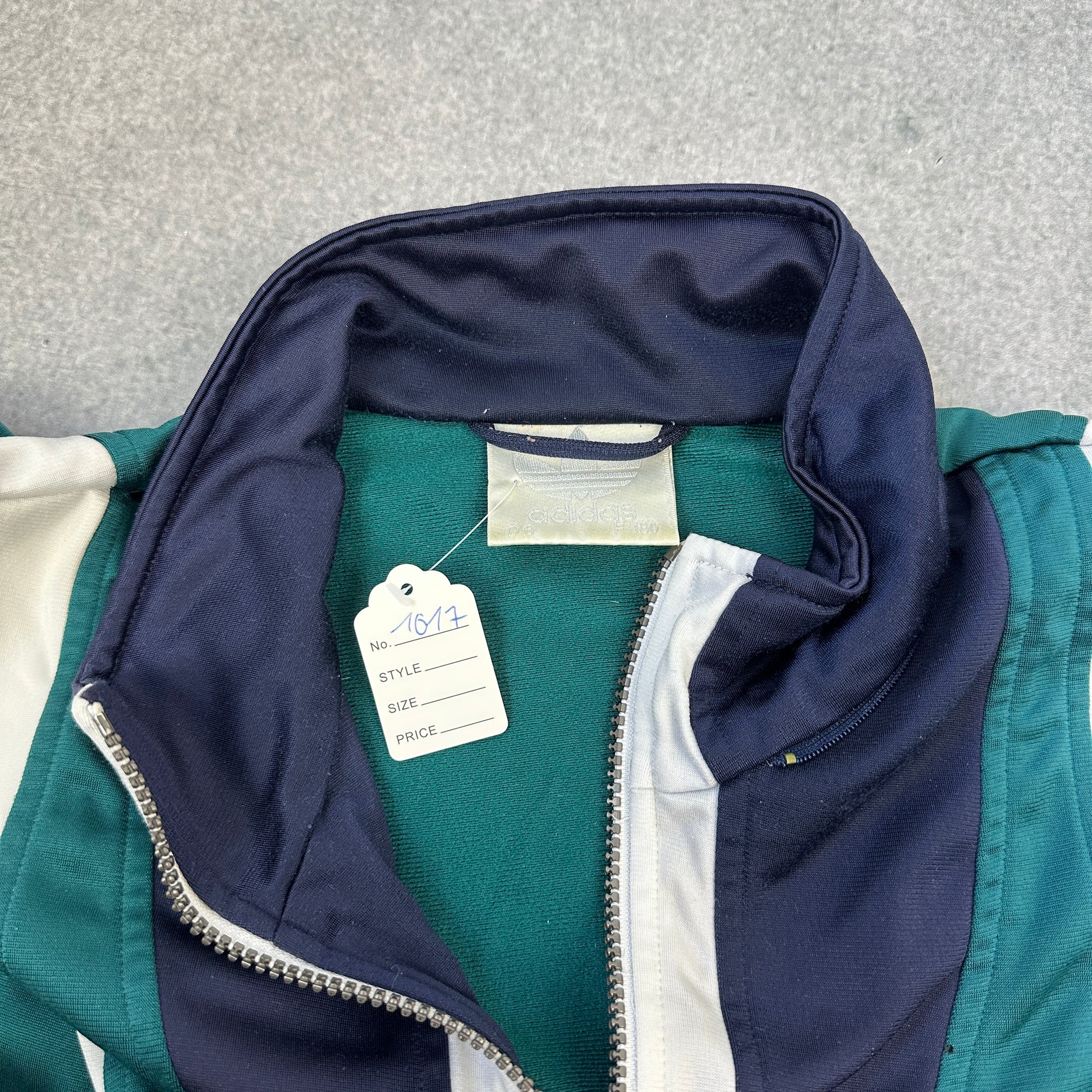 Vintage 80er Adidas Trainingsjacke Grün (L)