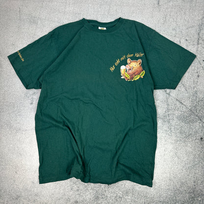 Keiler Bier Hoher Bier / Keiler-Biermotiv T-Shirt Grün (L/XL)