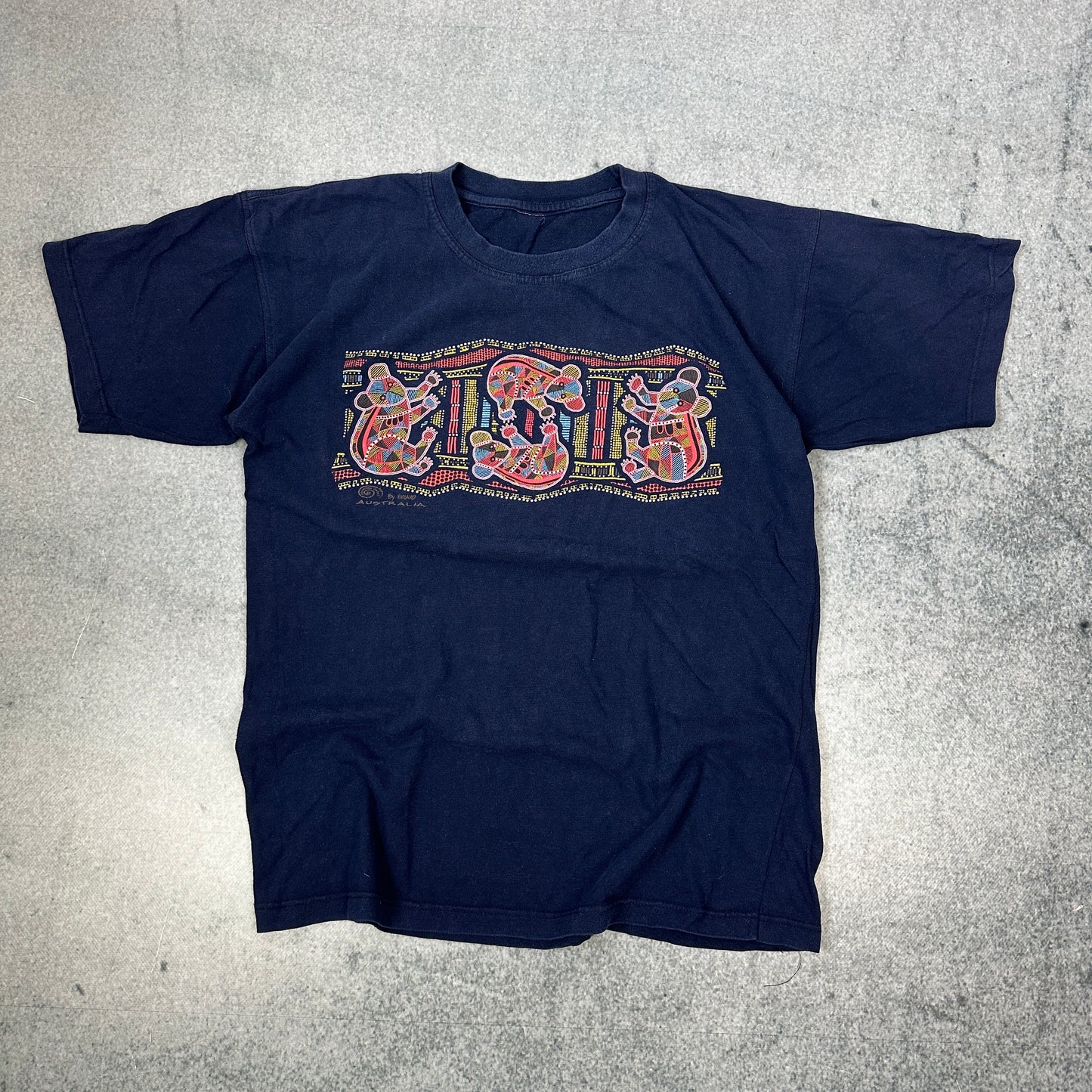 Vintage Australia T-Shirt Marineblau (M-L)