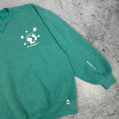 Vintage 90er Russell Athletic Pröduce Sweater Grün (XL)