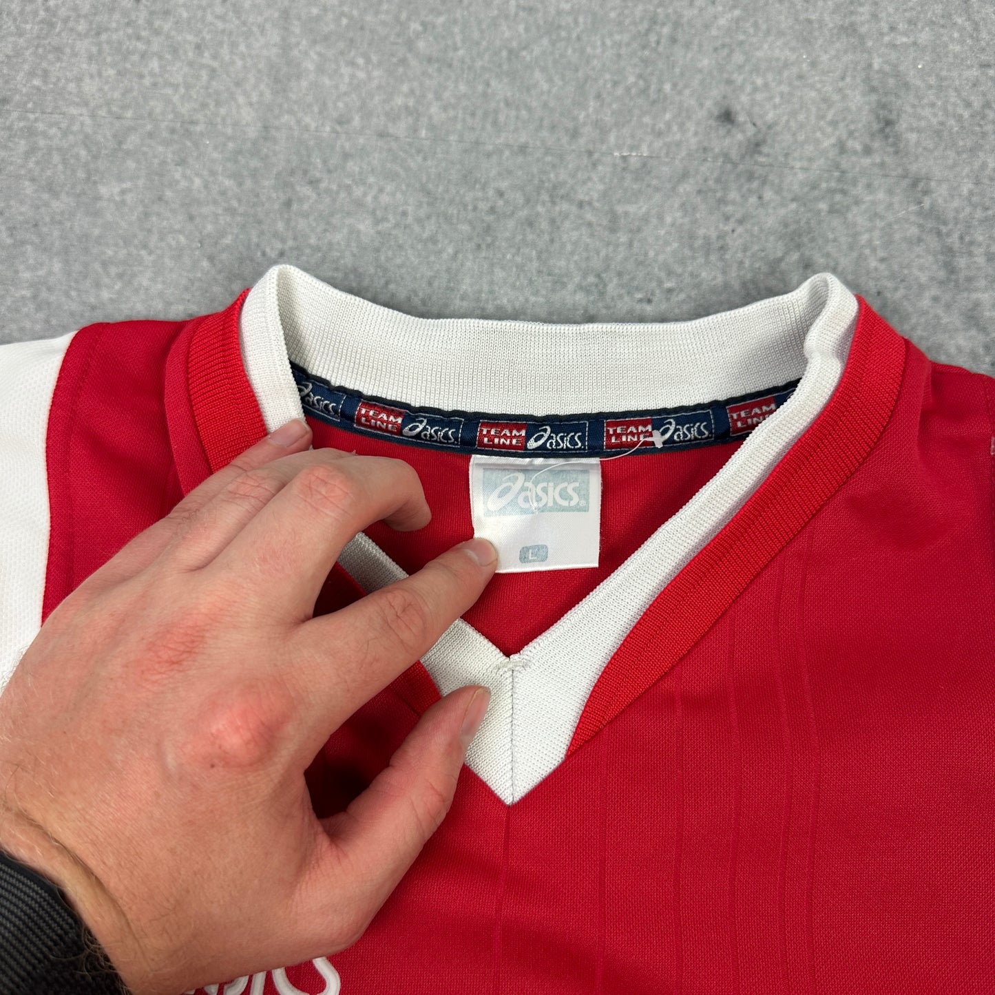 Vintage Asics Trikot Rot (L)