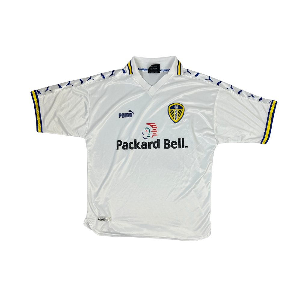 1998-2000 Puma Leeds United Trikot Weiß (L)