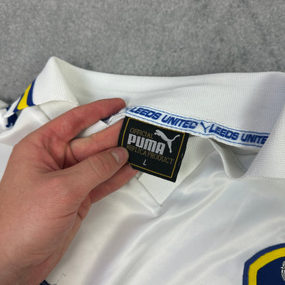 1998-2000 Puma Leeds United Trikot Weiß (L)