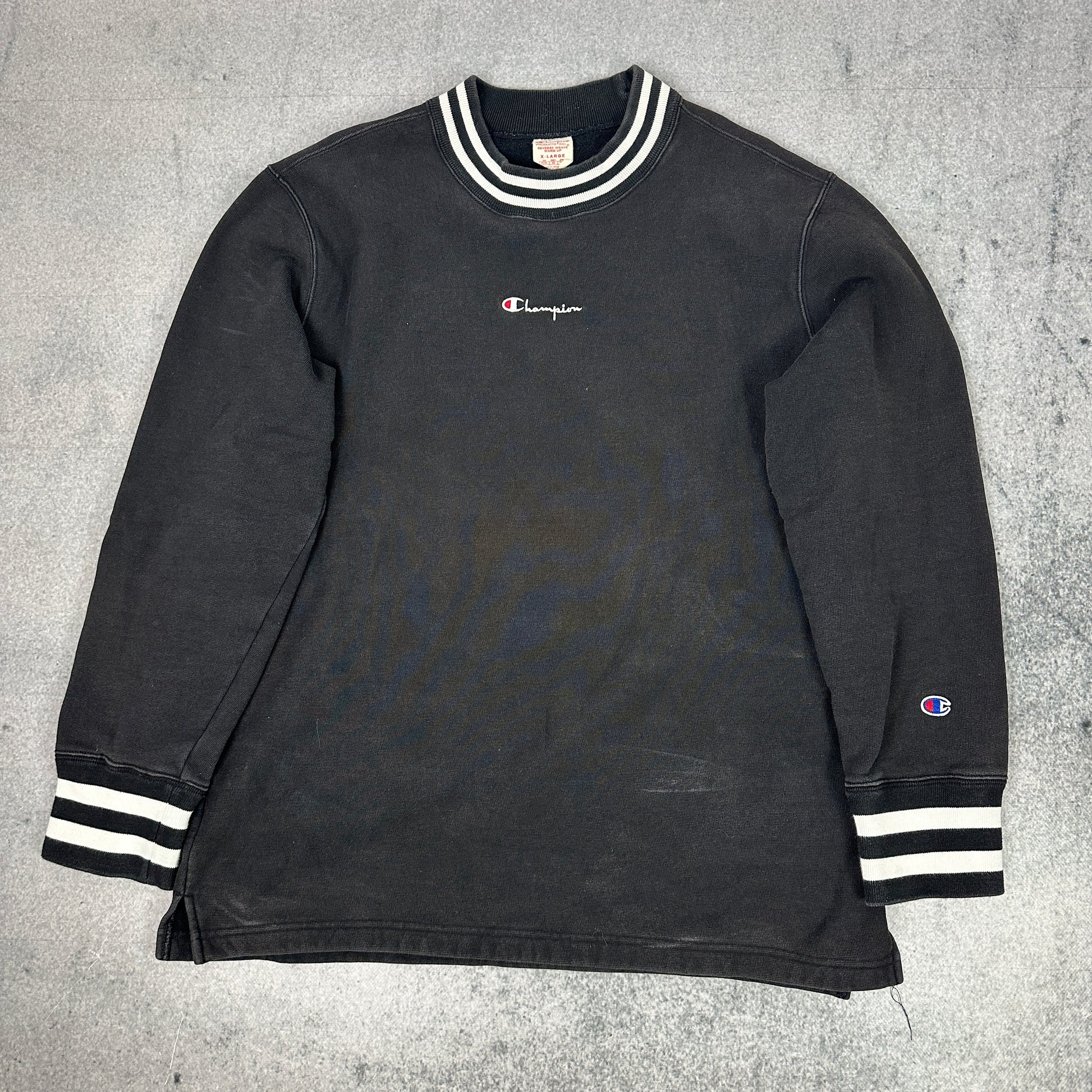 Vintage Champion Reverse Weave Sweater Schwarz (XL)