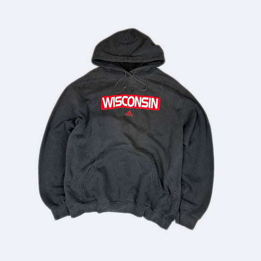 Adidas Wisconsin Hoodie Schwarz (L)