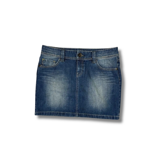 Y2K Esprit Jeans Minirock Blau (28)