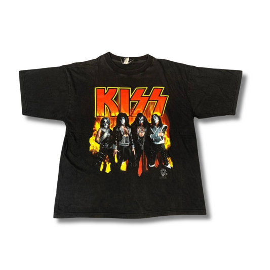 Vintage Kiss Alive / Worldwide 96 97 Tour T-Shirt Schwarz (M-L)