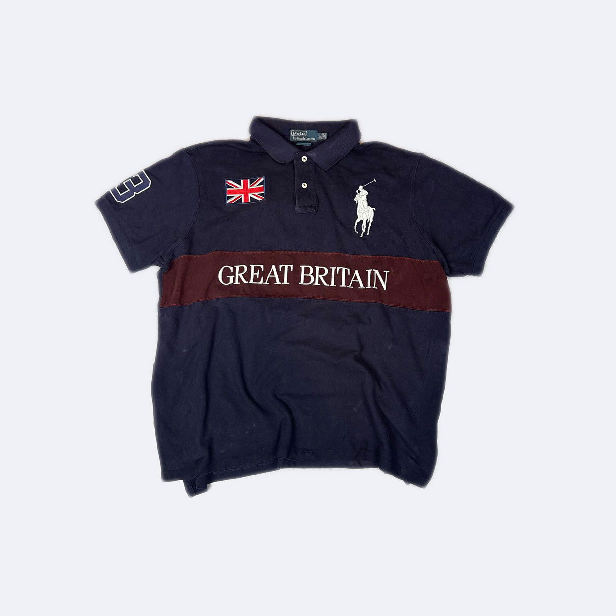 Vintage Great Britain Ralph Lauren Polo Dunkelblau (XXL)