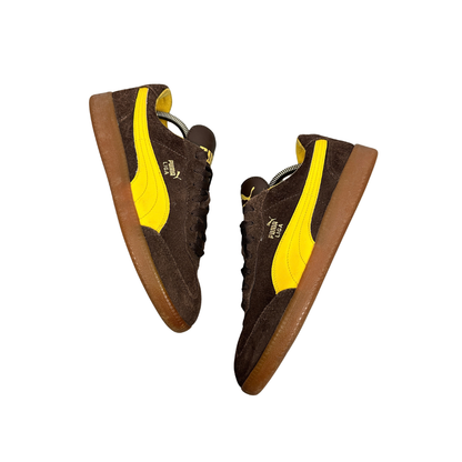 PUMA Liga Suede Sneaker Brown / Yellow / Gum EU 42