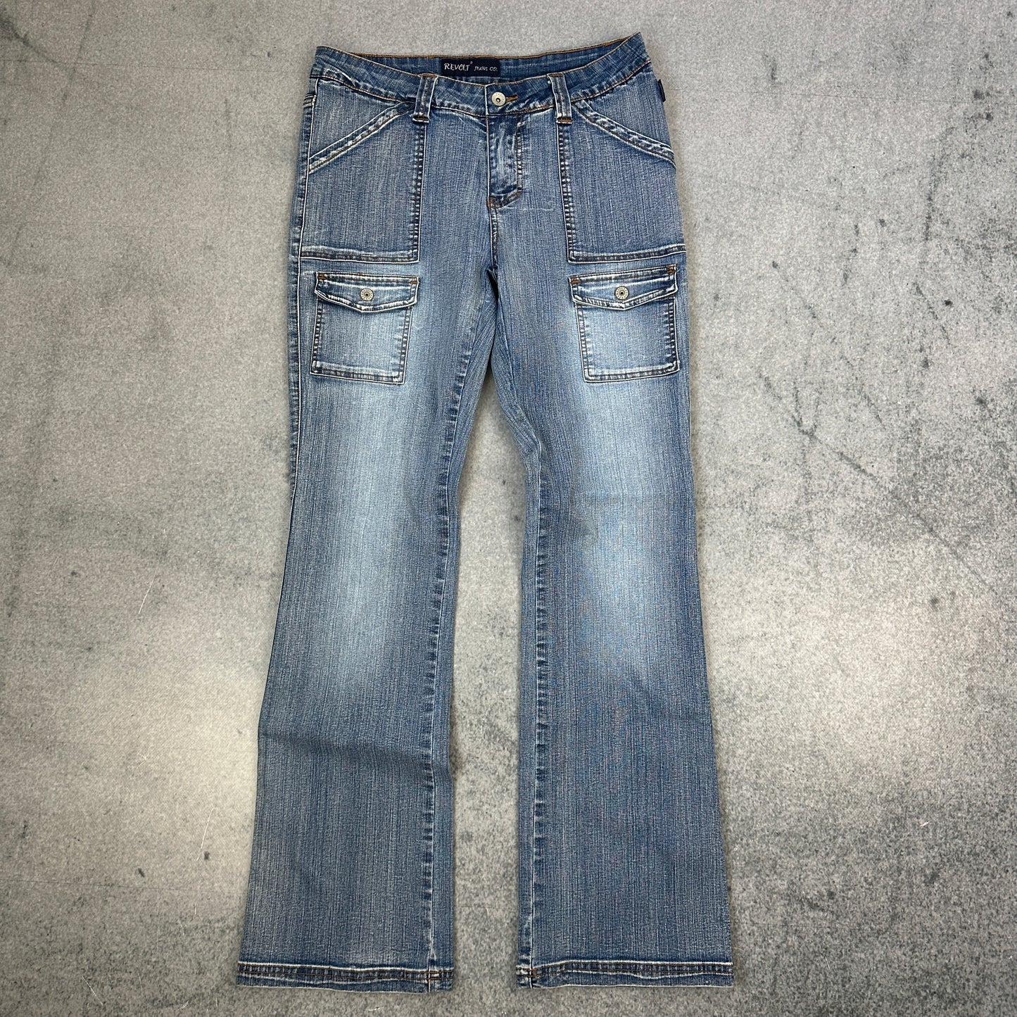 Revolt Jeans Co. Flared Denim Jeans 11/12 (S-M)