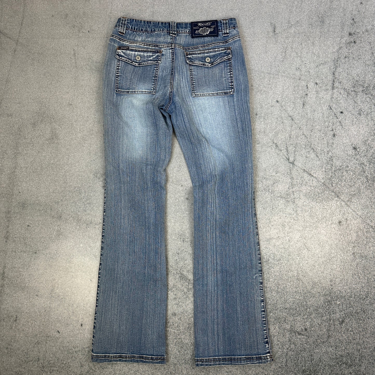 Revolt Jeans Co. Flared Denim Jeans 11/12 (S-M)