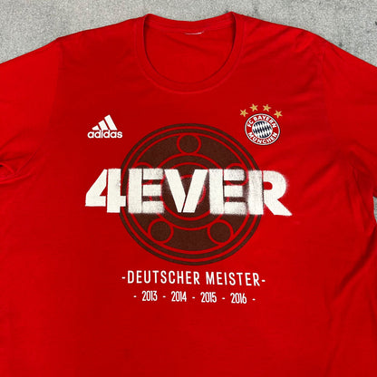 Adidas Bayern München 2016 Meister T-Shirt Rot (L)