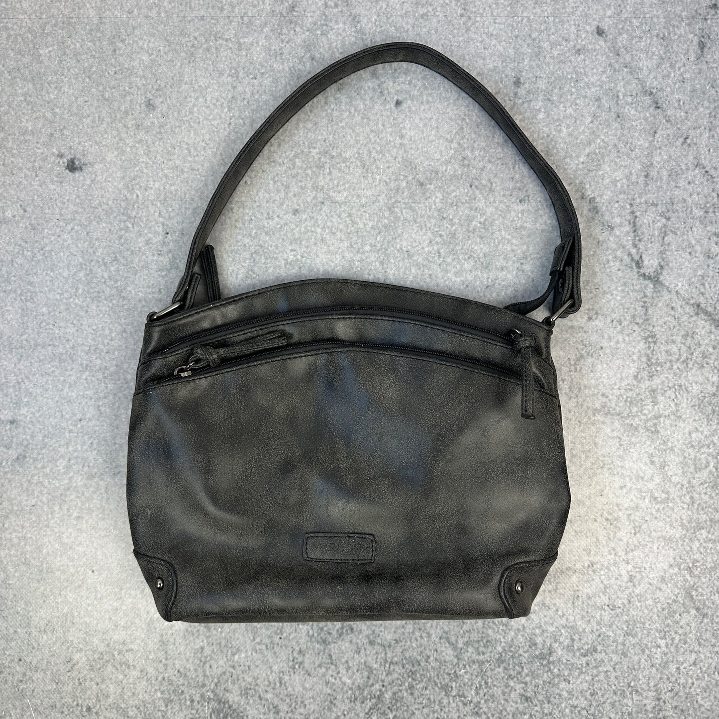 Graue Vintage Handtasche