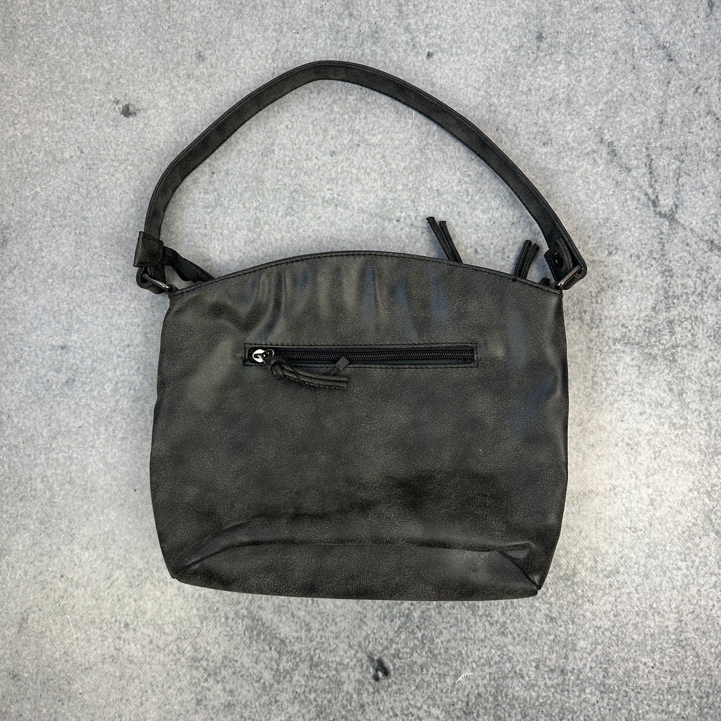 Graue Vintage Handtasche