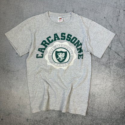 Vintage Carcassonne T-Shirt Grau (S)