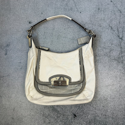 Vintage Coach Handtasche Cremefarben