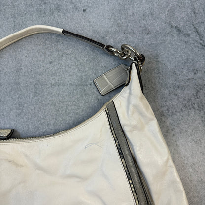 Vintage Coach Handtasche Cremefarben