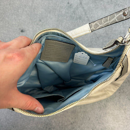 Vintage Coach Handtasche Cremefarben