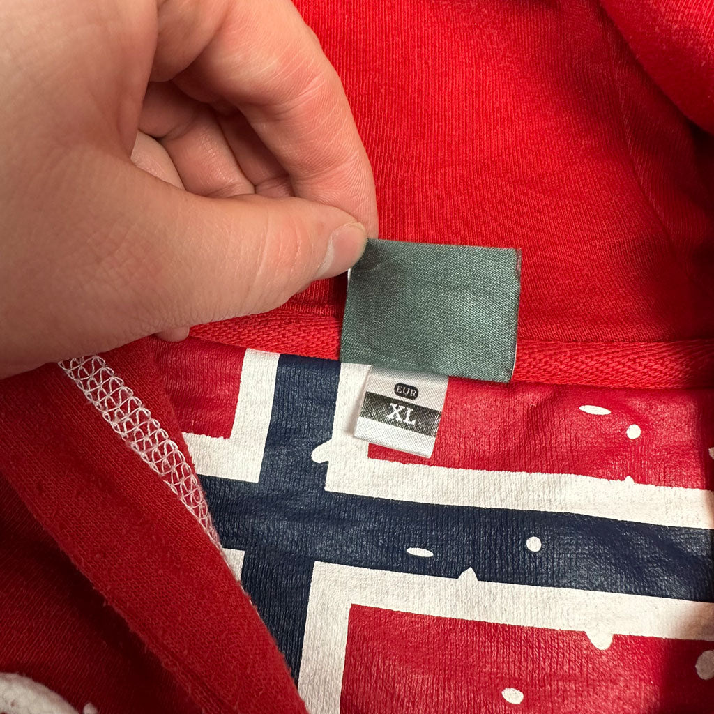 Vintage Umbro Norway Hoodie Rot (XL) 90er Jahre