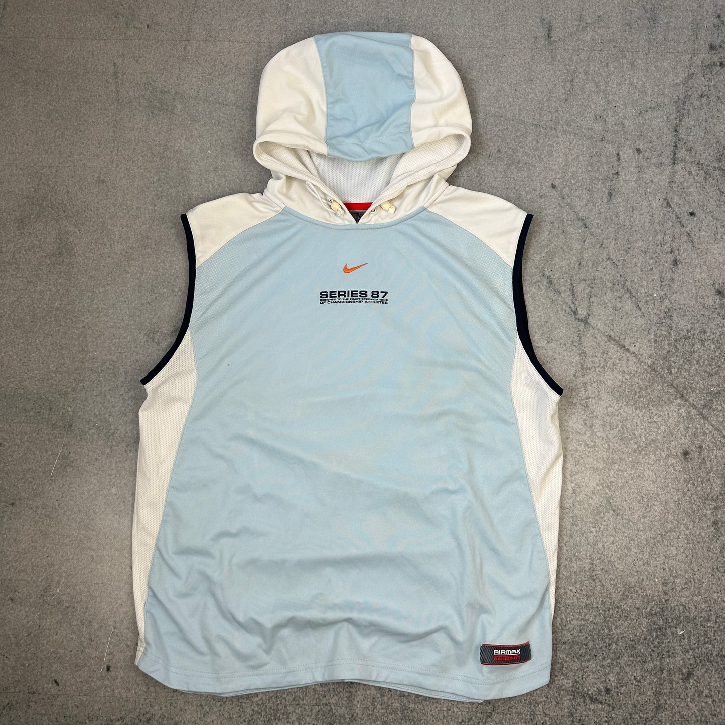 Vintage Nike Air Max Series 87 Hoodie Blau/Weiß (L)