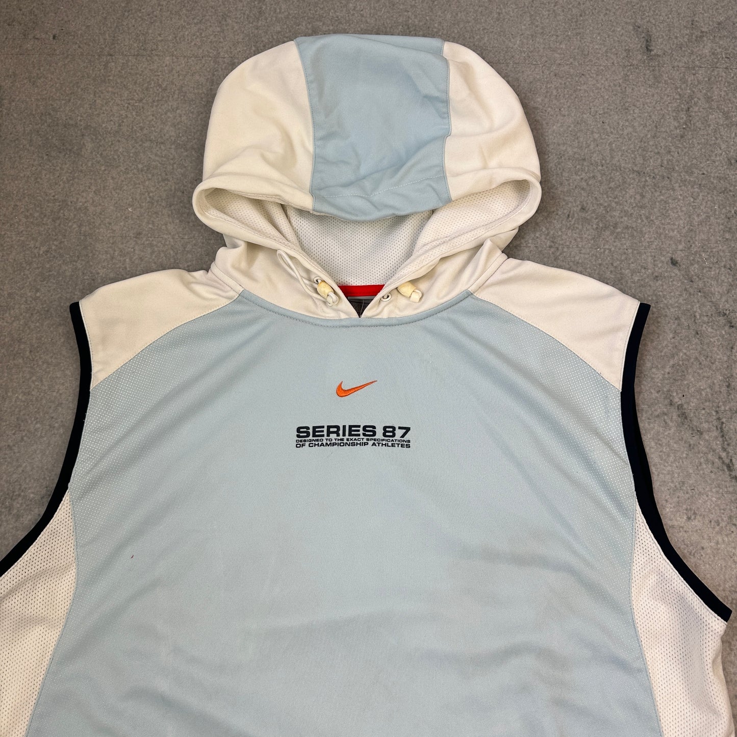 Vintage Nike Air Max Series 87 Hoodie Blau/Weiß (L)